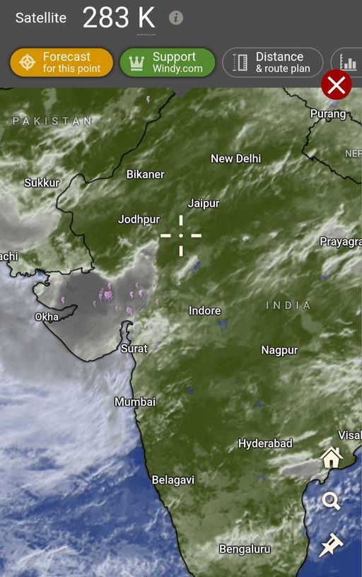 Although clouds are getting cleared after a heavy storm, be prepared and take extra measures out there in the mountains. Trek safe.